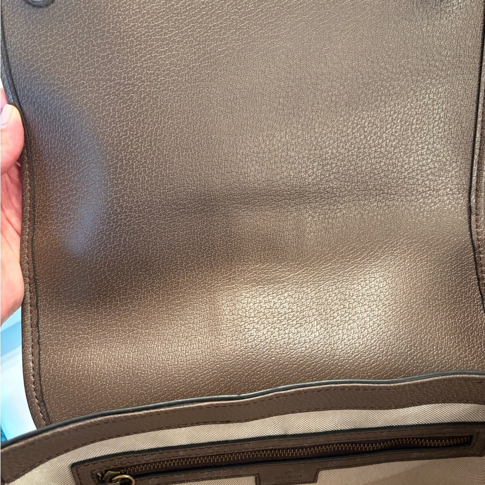 Gucci Brown GG Canvas Messenger Bag with Green and Red Web - Picture 7 of 9